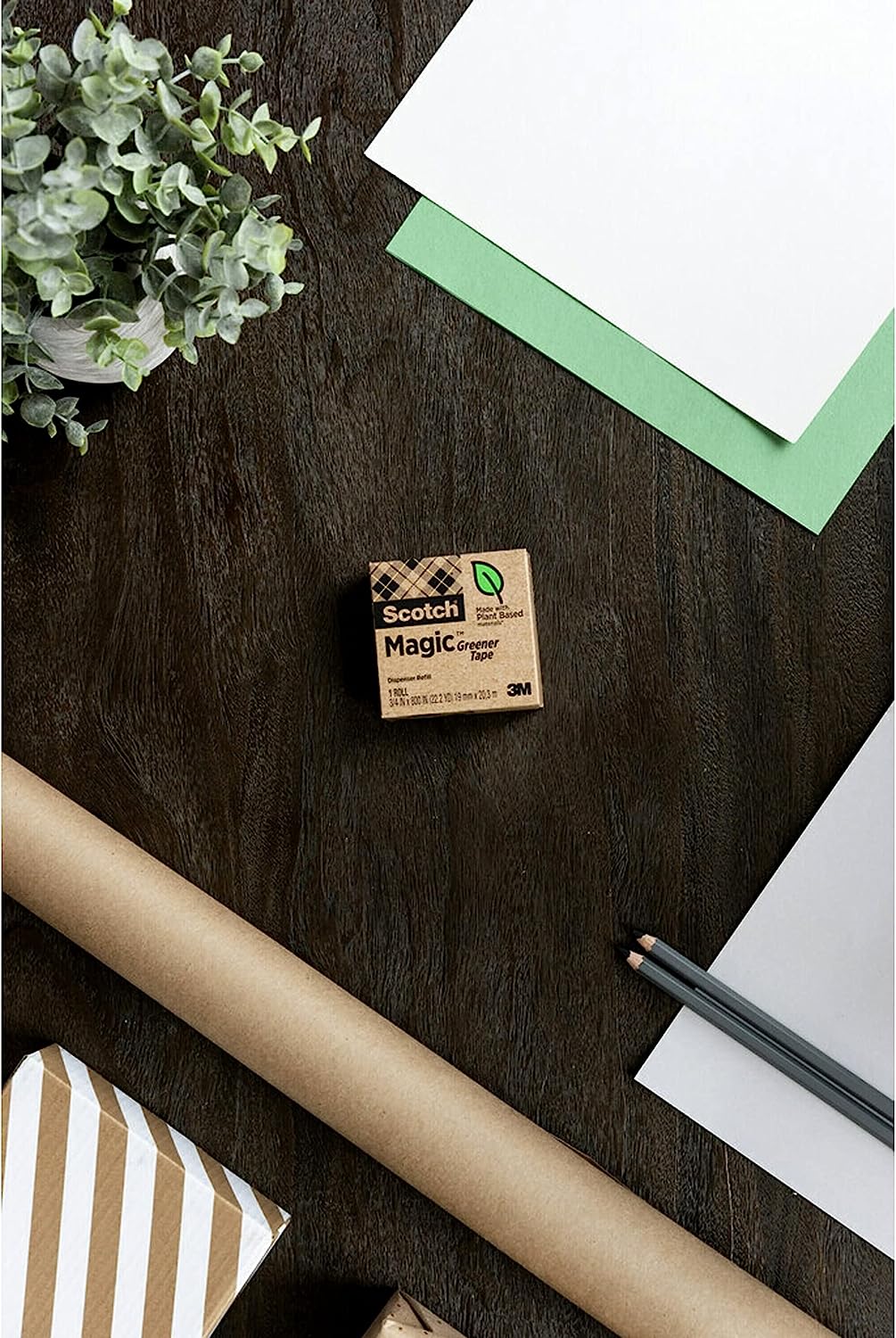 Scotch Magic Greener Tape, 10 Rolls, Numerous Applications, Invisible, Engineered for Repairing, 3/4 x 900 Inches, Boxed (812-10P) - Image 8